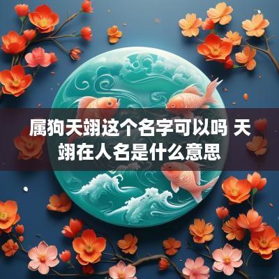 属狗天翊这个名字可以吗 天翊在人名是什么意思