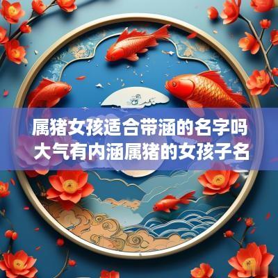 属猪女孩适合带涵的名字吗 大气有内涵属猪的女孩子名字