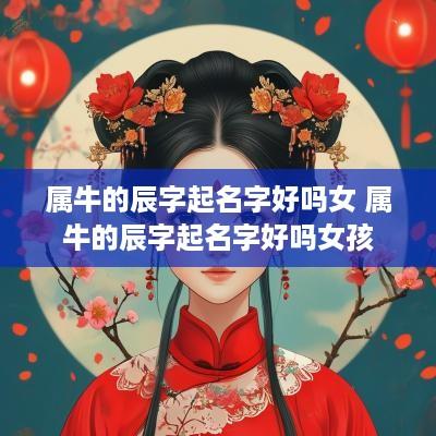 属牛的辰字起名字好吗女 属牛的辰字起名字好吗女孩