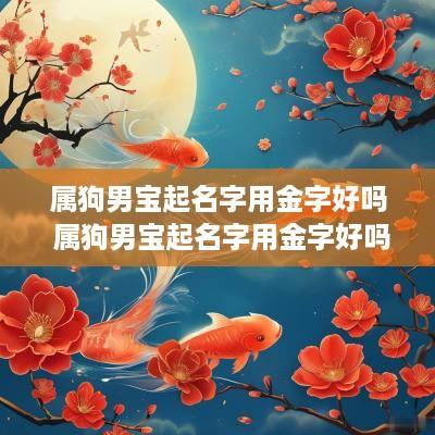 属狗男宝起名字用金字好吗 属狗男宝起名字用金字好吗怎么样