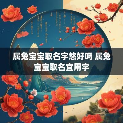 属兔宝宝取名字悠好吗 属兔宝宝取名宜用字