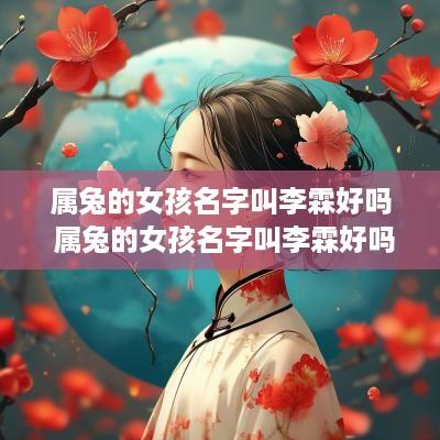 属兔的女孩名字叫李霖好吗 属兔的女孩名字叫李霖好吗好听吗