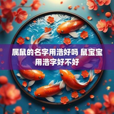 属鼠的名字用浩好吗 鼠宝宝用浩字好不好