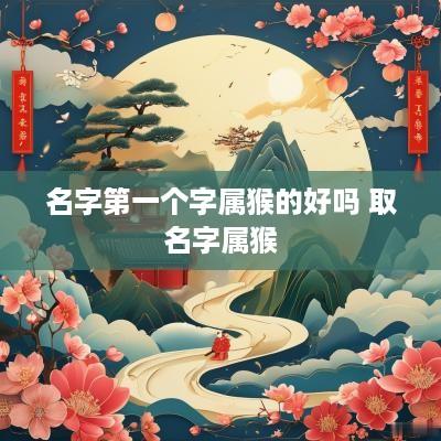 名字第一个字属猴的好吗 取名字属猴