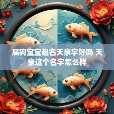 属狗宝宝起名天豪字好吗 天豪这个名字怎么样