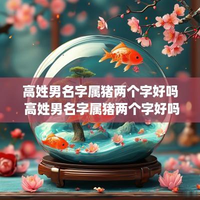 高姓男名字属猪两个字好吗 高姓男名字属猪两个字好吗