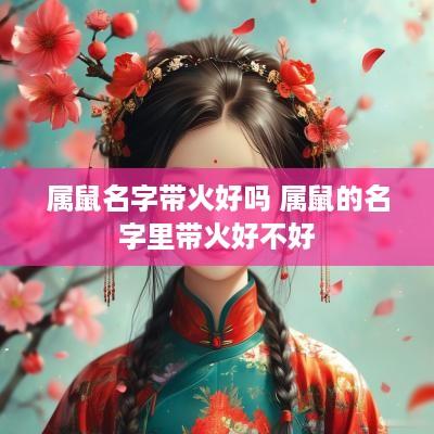 属鼠名字带火好吗 属鼠的名字里带火好不好