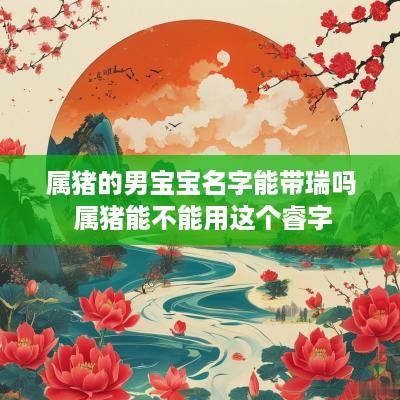 属猪的男宝宝名字能带瑞吗 属猪能不能用这个睿字