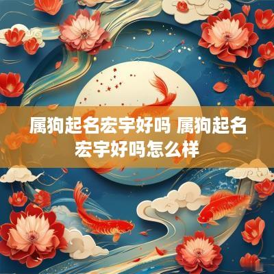 属狗起名宏宇好吗 属狗起名宏宇好吗怎么样