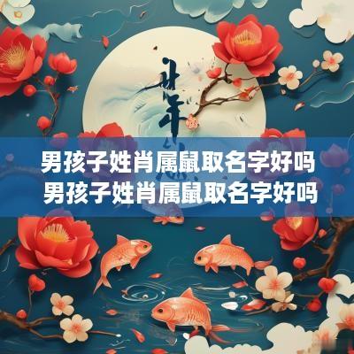 男孩子姓肖属鼠取名字好吗 男孩子姓肖属鼠取名字好吗怎么取