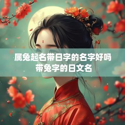 属兔起名带日字的名字好吗 带兔字的日文名