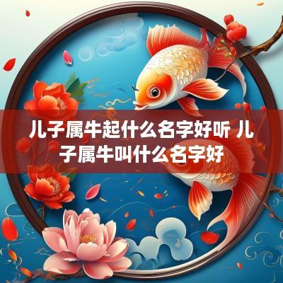 儿子属牛起什么名字好听 儿子属牛叫什么名字好