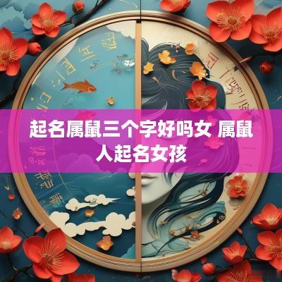 起名属鼠三个字好吗女 属鼠人起名女孩
