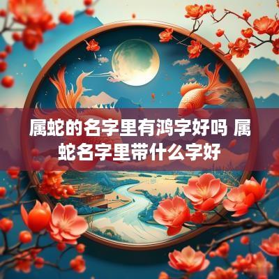 属蛇的名字里有鸿字好吗 属蛇名字里带什么字好