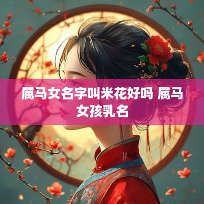 属马女名字叫米花好吗 属马女孩乳名