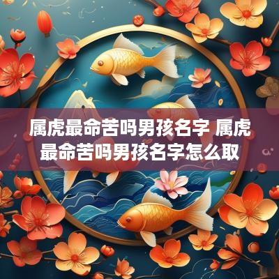 属虎最命苦吗男孩名字 属虎最命苦吗男孩名字怎么取