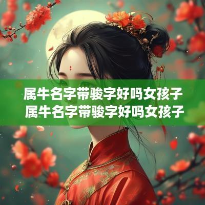 属牛名字带骏字好吗女孩子 属牛名字带骏字好吗女孩子取名