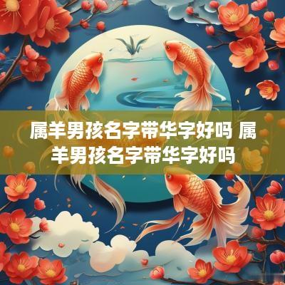 属羊男孩名字带华字好吗 属羊男孩名字带华字好吗