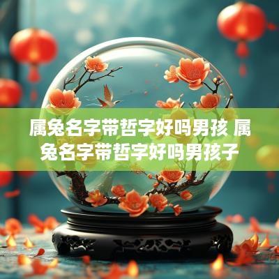 属兔名字带哲字好吗男孩 属兔名字带哲字好吗男孩子