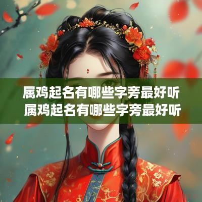 属鸡起名有哪些字旁最好听 属鸡起名有哪些字旁最好听的