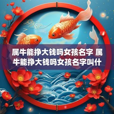 属牛能挣大钱吗女孩名字 属牛能挣大钱吗女孩名字叫什么