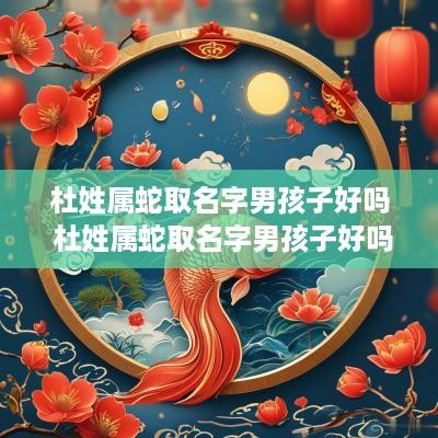 杜姓属蛇取名字男孩子好吗 杜姓属蛇取名字男孩子好吗