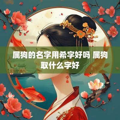 属狗的名字用希字好吗 属狗取什么字好