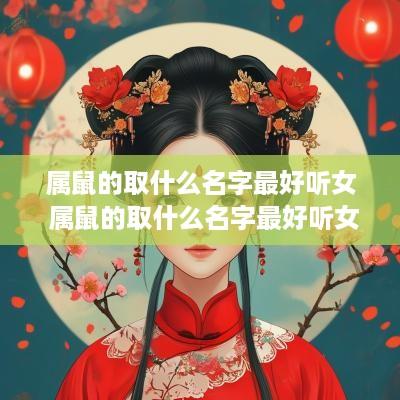 属鼠的取什么名字最好听女 属鼠的取什么名字最好听女孩
