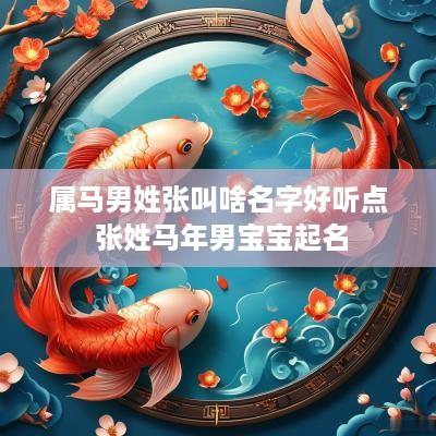 属马男姓张叫啥名字好听点 张姓马年男宝宝起名