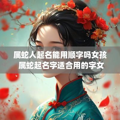 属蛇人起名能用顺字吗女孩 属蛇起名字适合用的字女