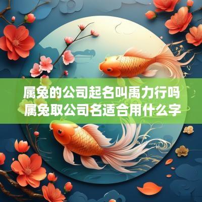 属兔的公司起名叫禹力行吗 属兔取公司名适合用什么字