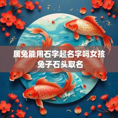 属兔能用石字起名字吗女孩 兔子石头取名