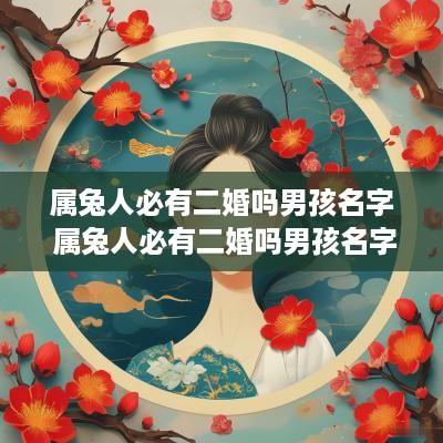属兔人必有二婚吗男孩名字 属兔人必有二婚吗男孩名字大全