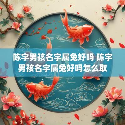 陈字男孩名字属兔好吗 陈字男孩名字属兔好吗怎么取