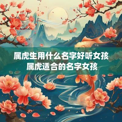 属虎生用什么名字好听女孩 属虎适合的名字女孩