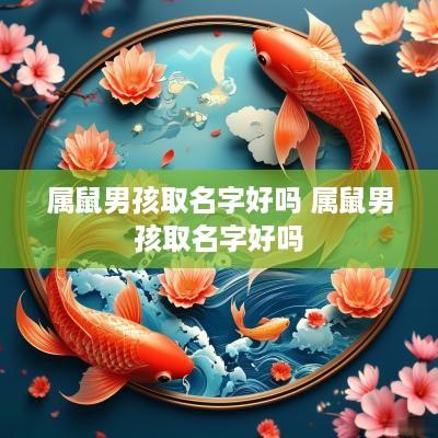 属鼠男孩取名字好吗 属鼠男孩取名字好吗
