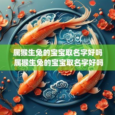 属猴生兔的宝宝取名字好吗 属猴生兔的宝宝取名字好吗男孩