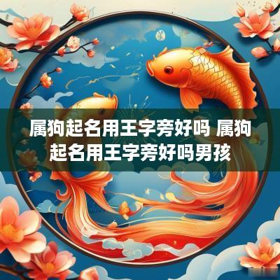 属狗起名用王字旁好吗 属狗起名用王字旁好吗男孩