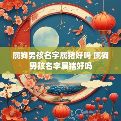 属狗男孩名字属猪好吗 属狗男孩名字属猪好吗