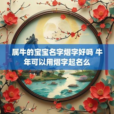 属牛的宝宝名字熠字好吗 蛇年可以用熠字起名么