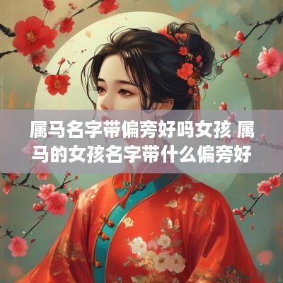 属马名字带偏旁好吗女孩 属马的女孩名字带什么偏旁好