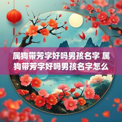 属狗带芳字好吗男孩名字 属狗带芳字好吗男孩名字怎么取