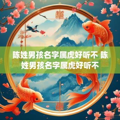 陈姓男孩名字属虎好听不 陈姓男孩名字属虎好听不