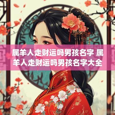 属羊人走财运吗男孩名字 属羊人走财运吗男孩名字大全