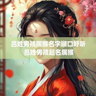 吕姓男孩属猴名字顺口好听 吕姓男孩起名属猴