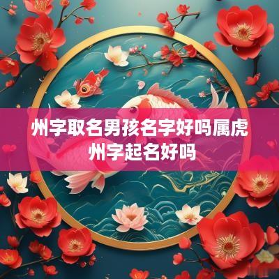 州字取名男孩名字好吗属虎 州字起名好吗