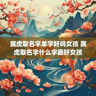 属虎取名字单字好吗女孩 属虎取名字什么字最好女孩