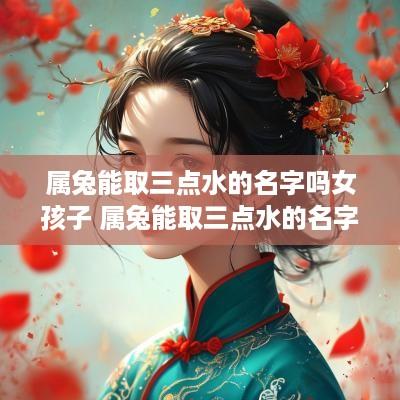 属兔能取三点水的名字吗女孩子 属兔能取三点水的名字吗女孩子怎么取