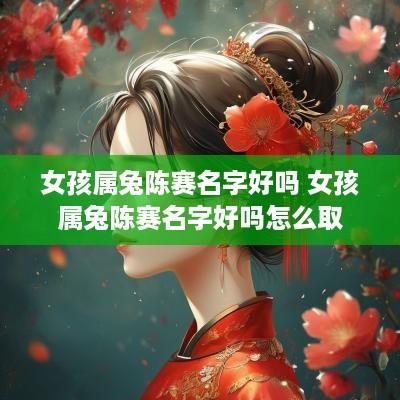 女孩属兔陈赛名字好吗 女孩属兔陈赛名字好吗怎么取