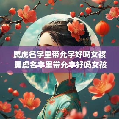 属虎名字里带允字好吗女孩 属虎名字里带允字好吗女孩子